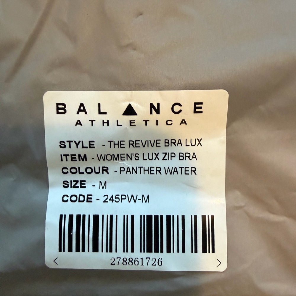 Balance Athletica/ Vitality Revive Lux Bra, panther water Sports Bra - Picture 3 of 5